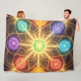 The 7 Chakras´4 Fleece Deken
