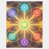 The 7 Chakras´4 Fleece Deken (Voorkant)