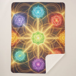 The 7 Chakras´4 Sherpa Deken