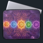 The 7 Chakras´5 Laptop Sleeve<br><div class="desc">The 7 chakras are energy centers aligned along the spine that influence different areas of life — from safety and creativity to confidence,  love,  communication,  intuition,  and spirituality. When balanced,  they support harmony,  inner strength,  and overall well-being.</div>