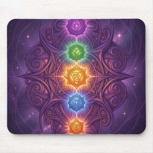 The 7 Chakras´5 Muismat (Voorkant)