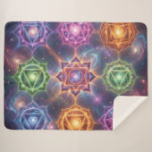 The 7 Chakras´6 Sherpa Deken (Voorkant (horizontaal))