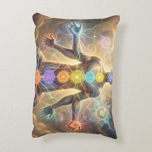 The 7 Chakras´7 Accent Kussen (Achterkant (Verticaal))
