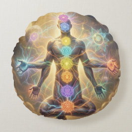 The 7 Chakras´7 Rond Kussen