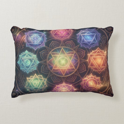 The 7 Chakras´8 Accent Kussen (Voorkant)
