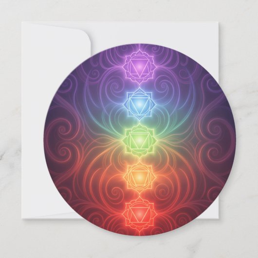 The 7 Chakras´9 Feestdagenkaart (Voorkant)