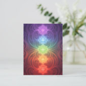 The 7 Chakras´9 Feestdagenkaart (Staand voorkant)