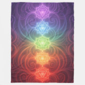 The 7 Chakras´9 Fleece Deken (Voorkant)