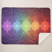 The 7 Chakras´9 Sherpa Deken (Voorkant (horizontaal))