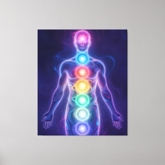  The 7 Chakras Canvas Afdruk (Voorkant)