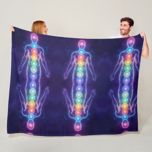  The 7 Chakras Fleece Deken (In situ)