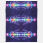  The 7 Chakras Fleece Deken (Voorkant)