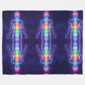  The 7 Chakras Fleece Deken (Voorkant (Horizontaal))