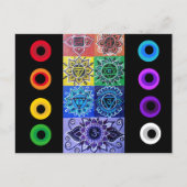 The 7 Chakras Postcard Briefkaart (Voorkant)
