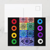 The 7 Chakras Postcard Briefkaart (Voorkant / Achterkant)