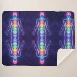 The 7 Chakras Sherpa Deken