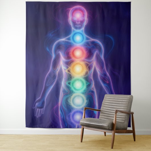  The 7 Chakras Wandkleed (In situ)