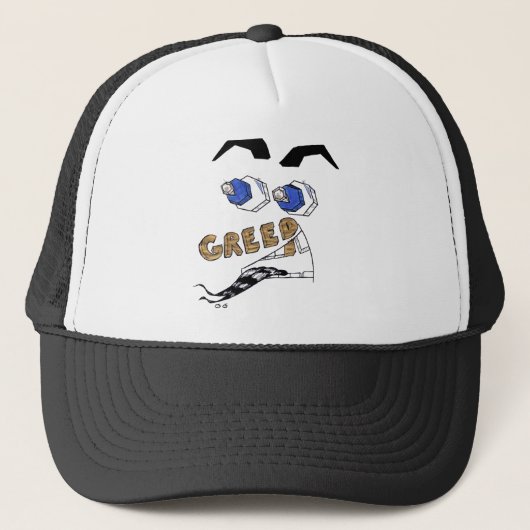The 7 Deadlies — Hebzucht Cap Trucker Pet (Voorkant)