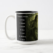 The 7 Satanic Virtues: Envy Mug Tweekleurige Koffiemok (Links)