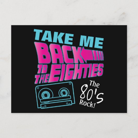 The 80's Rock Briefkaart (Voorkant)