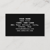 THE 8-BIT CATS M30W VISITEKAARTJE (Achterkant)