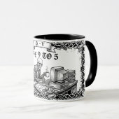 The 9 to 5 Tarot Card | Funny Corporate Skeleton  Mok (Voorkant rechts)