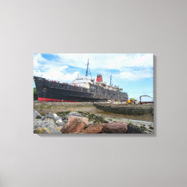 The Abandoned TSS Duke of Lancaster Ship Canvas Afdruk