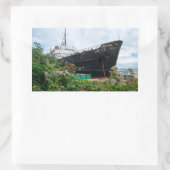 The Abandoned TSS Duke of Lancaster Ship Rechthoekige Sticker (Tas)