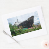 The Abandoned TSS Duke of Lancaster Ship Rechthoekige Sticker (Envelop)