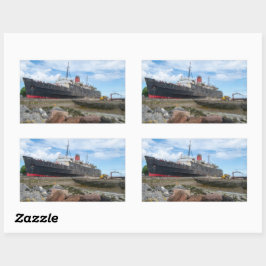 The Abandoned TSS Duke of Lancaster Ship Rechthoekige Sticker