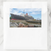 The Abandoned TSS Duke of Lancaster Ship Rechthoekige Sticker (Tas)