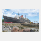 The Abandoned TSS Duke of Lancaster Ship Rechthoekige Sticker (Voorkant)