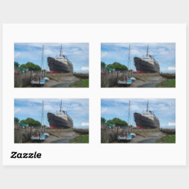 The Abandoned TSS Duke of Lancaster Ship Rechthoekige Sticker