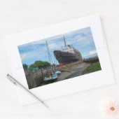 The Abandoned TSS Duke of Lancaster Ship Rechthoekige Sticker (Envelop)