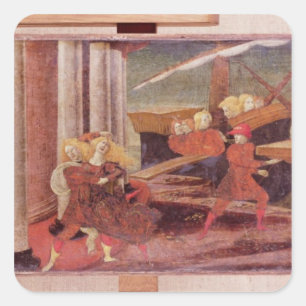 The Abduction of Helen, c.1470 Vierkante Sticker