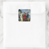 The Abduction of Helen, c.1626-31 Vierkante Sticker (Tas)