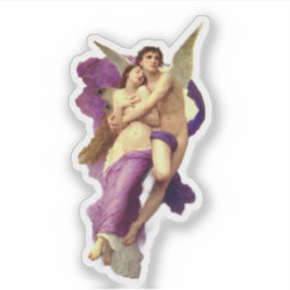 The abduction of Psyche Bouguereau angel Sticker