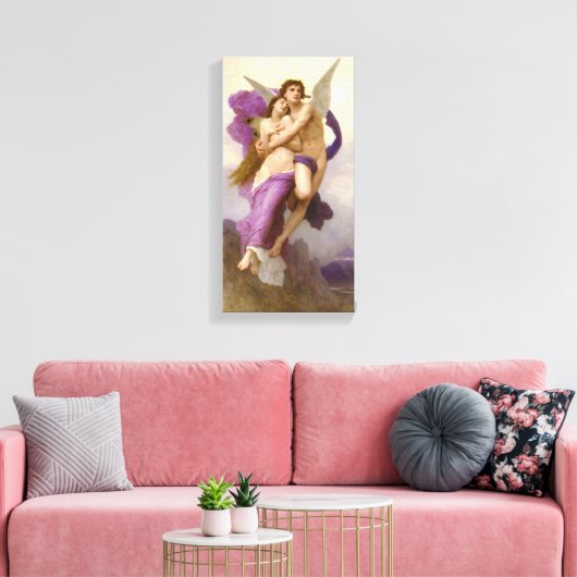 The abduction of Psyche – William Bouguereau   Canvas Afdruk (Insitu (Woonkamer))