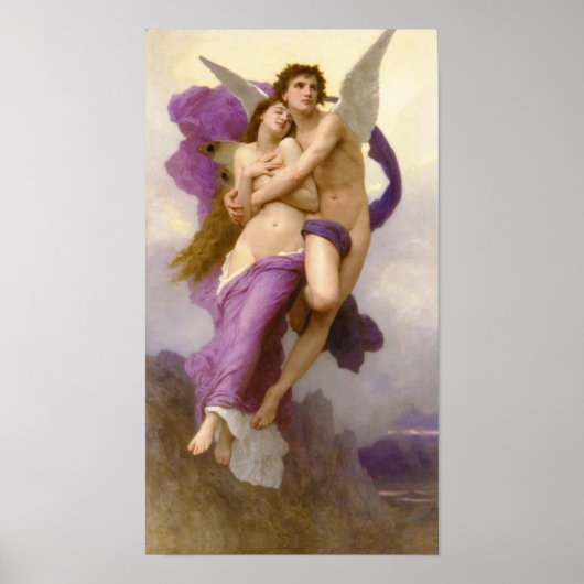The abduction of Psyche – William Bouguereau  Post Poster (Voorkant)