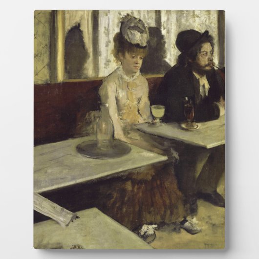 The Absinthe Drinker of L'Absinthe by Edgar Degas Fotoplaat (Voorkant)