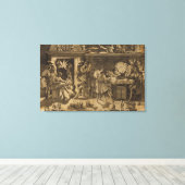 The Academy of Baccio Bandinelli, 1547 Canvas Afdruk (Insitu (Houten vloer))