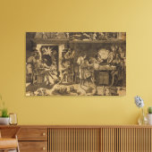 The Academy of Baccio Bandinelli, 1547 Canvas Afdruk (Insitu (Woonkamer))