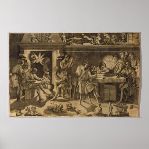 The Academy of Baccio Bandinelli, 1547 Poster