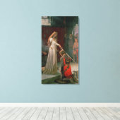 The Accolade by Edmund Blair Leighton, c. 1901 Canvas Afdruk (Insitu (Houten vloer))