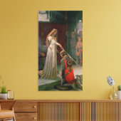 The Accolade by Edmund Blair Leighton, c. 1901 Canvas Afdruk (Insitu (Woonkamer))
