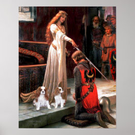 The Accolade met 2 Blenheim Cavalier King Charles Poster