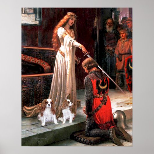 The Accolade met 2 Blenheim Cavalier King Charles Poster (Voorkant)