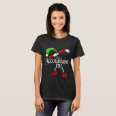 The Accountant ELF Funny Christmas Accountant Gift T-shirt (Voorkant volledig)