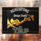 The Achempong Signature Collection: Liquid Gold St Raamsticker (Vel 2)