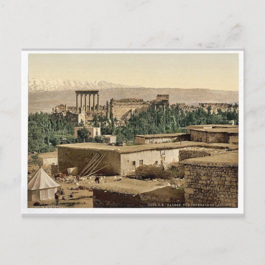 The Acropolis, Baalbek, Heilig Land (d.w.z. Ba'lab Briefkaart (Voorkant)